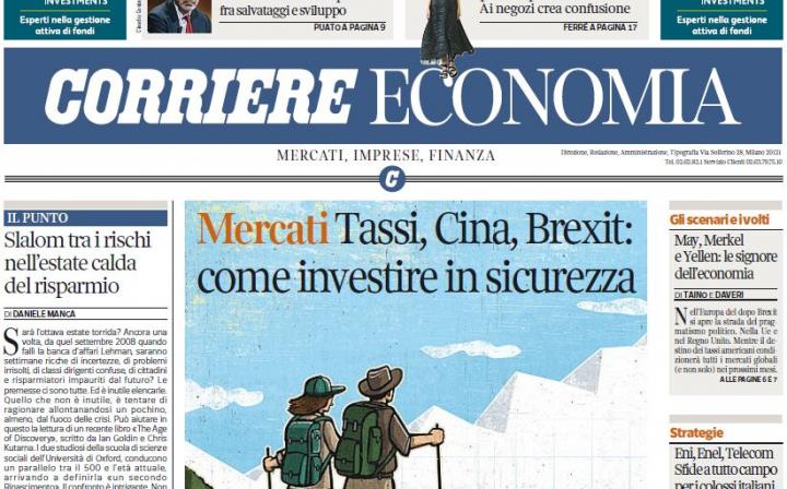 CORRIERE ECONOMIA: TRE NEL PACIFICO